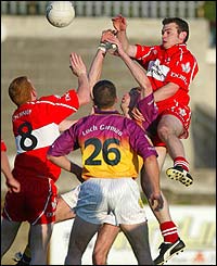 Derry's Paul McFlynn in action against Wexford