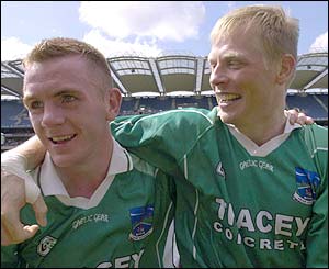 Fermanagh's Martin McGrath and Liam McBarron