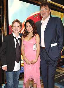Soren Fulton, Vanessa Anne Hudgens and Jonathan Frakes