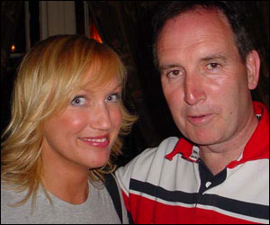 S4C's Amanda Protheroe Thomas and Wyn Lewis of the Farmers' Union of Wales