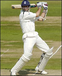 Michael Vaughan cuts loose against the West Indies