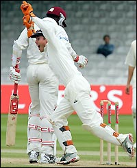 Pedro Collins makes only 2 runs