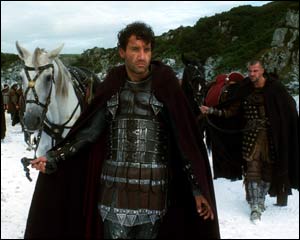 This shot of Arthur, played by Clive Owen, is bleak - but not bleak enough for the film-makers.