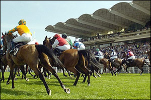 Runners and riders prepare for The Goodwood Handicap Stakes 