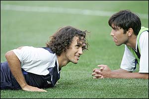 Chelsea central defender Ricardo Carvalho's and right back Paolo Ferreria