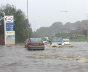 Rolf Muenter captured the weekend's floods at their height in Bangor