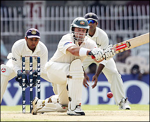 Lehmann looks good until a hamstring injury makes him lose concentration and he's out for 70