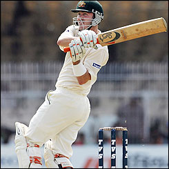 Damien Martyn hits some impressive shots as he gets Australia back on track