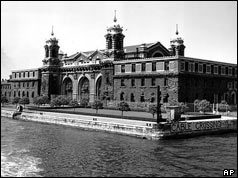 Ellis Island, pictured in 1947