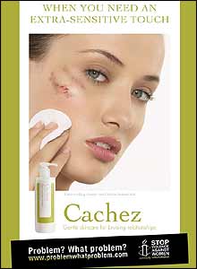 Anti-domestic violence campaign poster