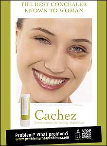 Anti-domestic violence campaign poster