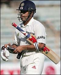 Sachin Tendulkar returns to the pavilion