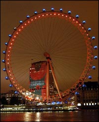 The Thames river will be lit up in red every night until Sunday when the Queen, accompanied by about 9,000 veterans, will lay a wreath at the Cenotaph.
