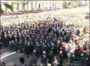 Crowd at Remembrance Sunday