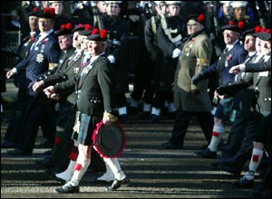 Former Black Watch soldiers