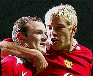 Wayne Rooney and Alan Smith