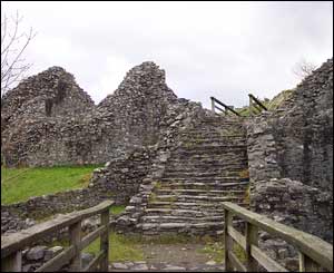 The imposing entrance of Castell y Bere, near Abergwynolwyn, sent by Colin Thomas