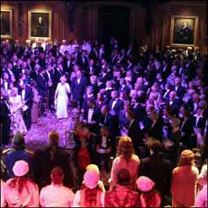 Queen and guests at Windsor Castle