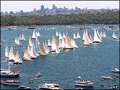 Yachts in Sydney harbour