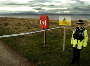 Beach area in Nairn