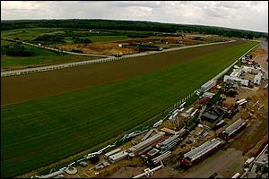 Ascot racecourse under redevelopment
