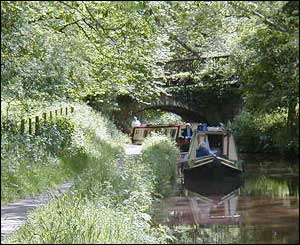 The Monmouthshire Brecon canal by Llangynidr, as taken by Ian Parker from Blaenavon