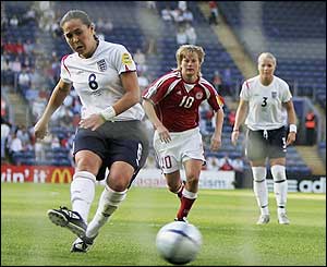 England's Fara Williams slots home from the penalty spot 