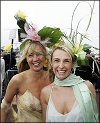 Two more racegoers arrive at York