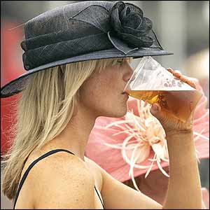 A racegoer at York 
