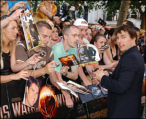 Cruise with crowds at Leicester Square