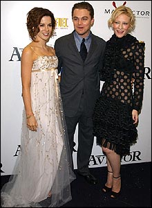 Kate Beckinsale, Leonardo DiCaprio and Cate Blanchett