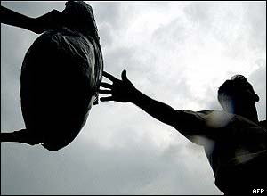 Aid workers in Colombo