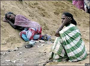 Grieving women in southern India