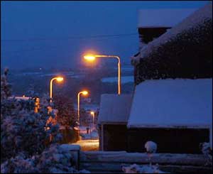 Pembroke Dock in the snow, sent by Dai