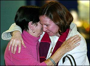 Sri Lanka survivor greeted at Gatwick Airport, UK 