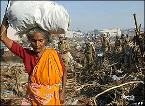Fishermen's colony in Tamil Nadu