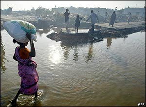 Fishermen's colony in Tamil Nadu