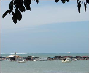 Tsunami out at sea, off Malaysia