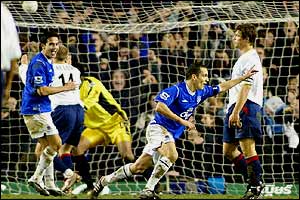 Leon Osman celebrates his match-winner