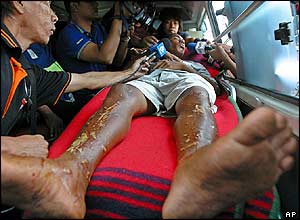 Rizal Shahputra, rescued by a Malaysian ship