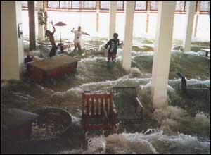Water flooding hotel