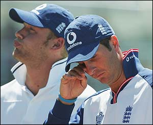 Andrew Flintoff and Michael Vaughan