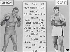 Cassius Clay and Sonny Liston 