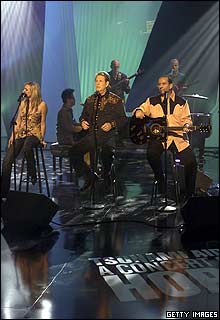 Brian Wilson and his band