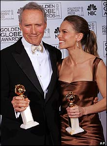 Clint Eastwood and Hilary Swank