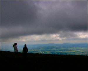 A picture taken in New Radnor at the top of Bache Hill, sent by Heikki Annala from Finland