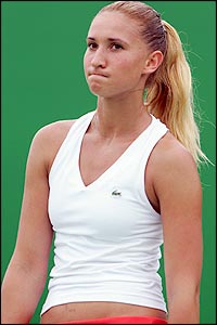 Tatiana Golvin makes an early exit