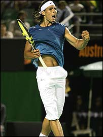 Spanish teenage sensation Rafael Nadal