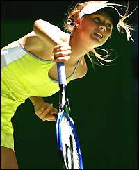 Maria Sharapova in action