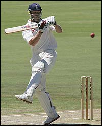 Andrew Flintoff strikes another boundary